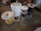 (4) spools of electrical wire, (2) spools 5/16