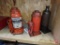 (3) hydraulic bottle jacks: Winner 12-ton, 6-ton, and other