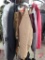 Carhartt overall 34x28, Carhartt 44 tall insulated jacket, and other winter jackets