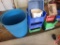 Plastic barrel, storage bins, plastic crates