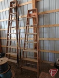 8' and 10' wood step ladders