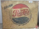 Pepsi-Cola metal single-sided advertising sign