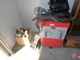 Century AC-DC 250A welder, 220V, with cables, welding rods and helmet