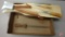 Fish cleaning board, fillet knives (2), honing steel