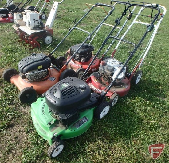 (4) Push mowers: