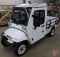 2014 Columbia flatbed electric utility vehicle, white, sn 5FCLS36B5F1000294, built in charger