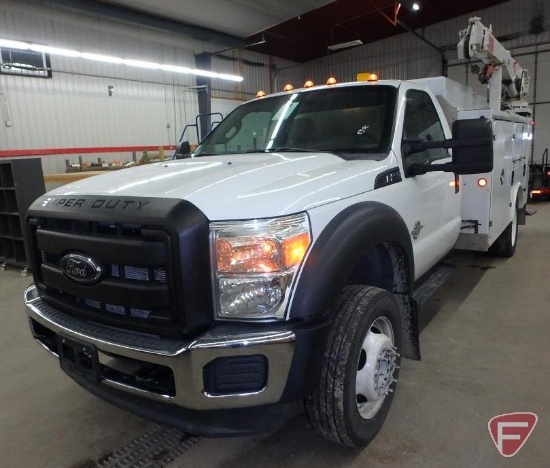 2012 Ford F-550 Service Body Truck with Crane