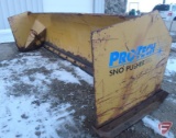 Pro-Tech 10' Snopusher skid steer universal quick tach plow, sn 8629