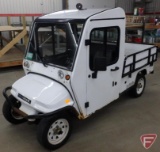 2014 Columbia flatbed electric utility vehicle, white, sn 5FCLS36B5F1000294, built in charger