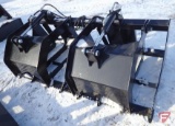Root grapple skid steer attachment
