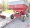 EZ Flo 250 bushel gravity box on 8-ton EZ Flo running gear with implement tires, extendable tongue