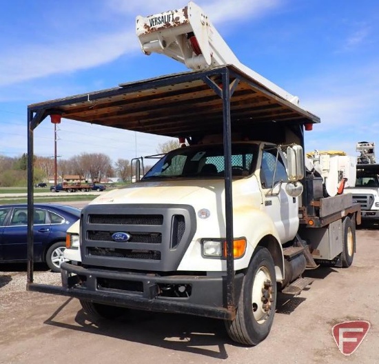 2011 Ford F-750 Versalift Arial Tower Bucket Truck
