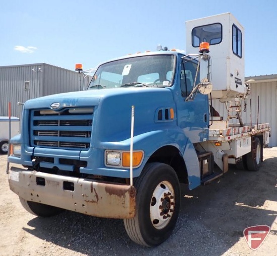2000 Sterling L8500 Series Truck with digger/derrick with polecat