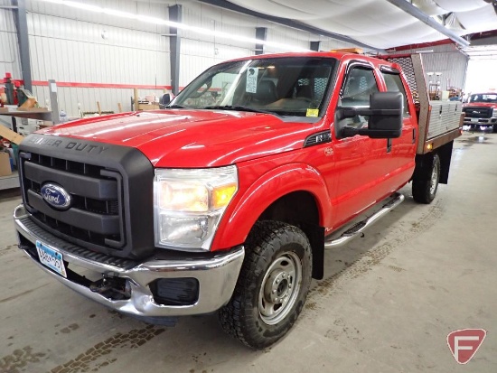 2011 Ford F-250 Crew Cab 4x4 Flat Bed Truck