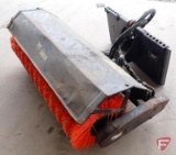 Bobcat skid steer angle broom attachment, model 48, sn 700000489