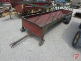 S.I. Feeder 15' metal feed bunk on wheels