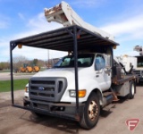 2011 Ford F-750 Versalift Arial Tower Bucket Truck