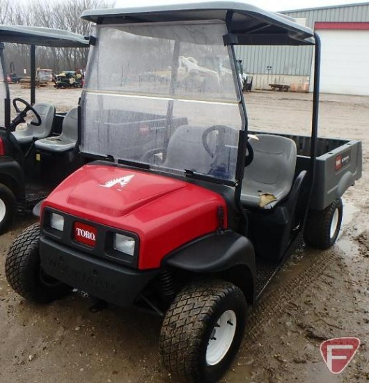 2012 Toro Workman 2WD electric utility vehicle with electric dump box, 2,241 hrs.