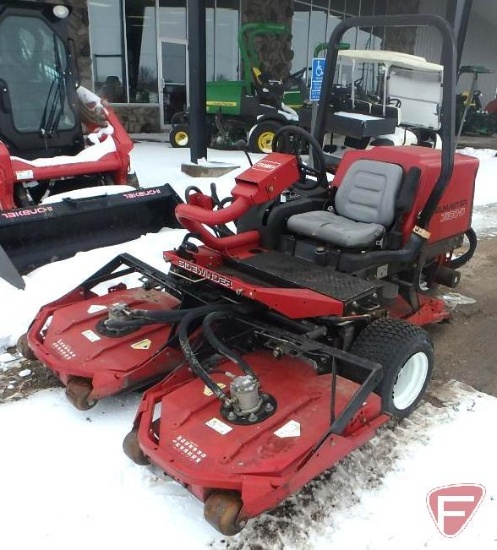 Toro Reelmaster 3100D Sidewinder AWD 68" 3-deck rotary mower, Kubota diesel engine, ROPS, 3,897 hrs.