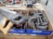 Saws (3), c clamps, spring clamps