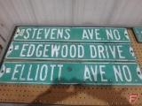 Street signs (9), double sided
