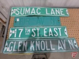 Street signs (7), double sided