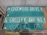 Street signs (10), double sided