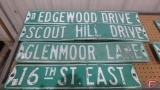 Street signs (6), double sided