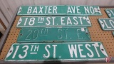 Street signs (8), double sided