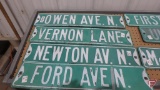 Street signs (10), double sided