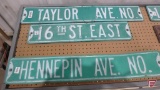 Street signs (6), double sided