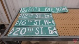 Street signs (8), double sided