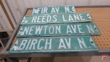 Street signs (11), double sided