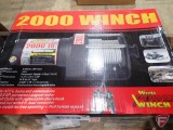Wood 12v 2000lb electric winch