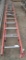 Werner 12' fiberglass extension ladder, (2) roof jacks