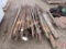 Approx. (50) steel posts, (3) wooden posts