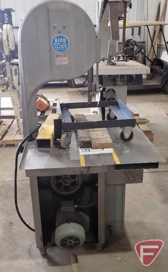 Biro 16" band saw, model 3334, 208-220v, 3 phase, sn 12895