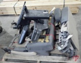 Tractor seat, bench seat, bucket seat; contents of pallet