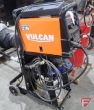 Vulcan Migmax 215 wire feed welder, 120v, with rolling cart, auto darkening helmet