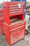 Craftsman 6 drawer tool box & chest on wheels, fire extinguisher