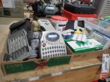 Electrical tester, calculators, screw drivers, label tape, patching plaster