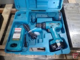Makita cordless drill and flashlight with case and charger