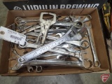 Combination wrenches, ratcheting wrenches, adjustable wrench, clamp