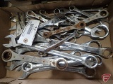 Combination wrenches, ratcheting wrenches