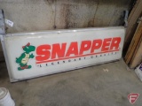 Lighted Snapper sign, double sided, 72