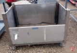 Stainless parts bin on wheels, 40