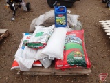 about 8 bags of paver leveling sand, .5 cubic foot, 4 bags of tube sand