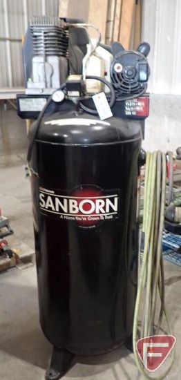 Sanborn air compressor, 60 gallon tank, 230v