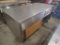 Lockable stainless steel work table on wheels, 72