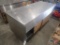 Lockable stainless steel work table on wheels, 72